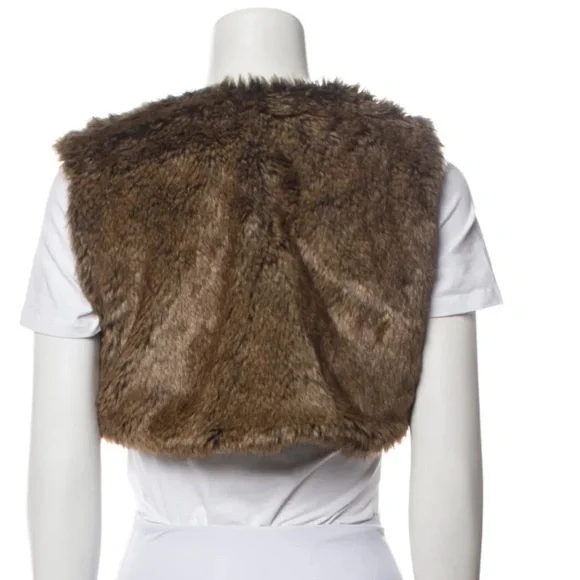 MAX MARA Fur Vest Bolero - Picture 2 of 9